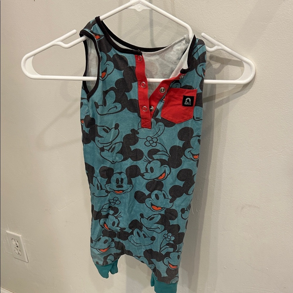 Rags to Raches Kids Tank Top - Blue and Red